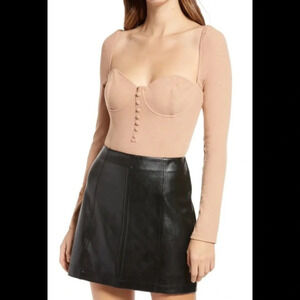Malone Ribbed Bodysuit by 4th & Reckless, NWT